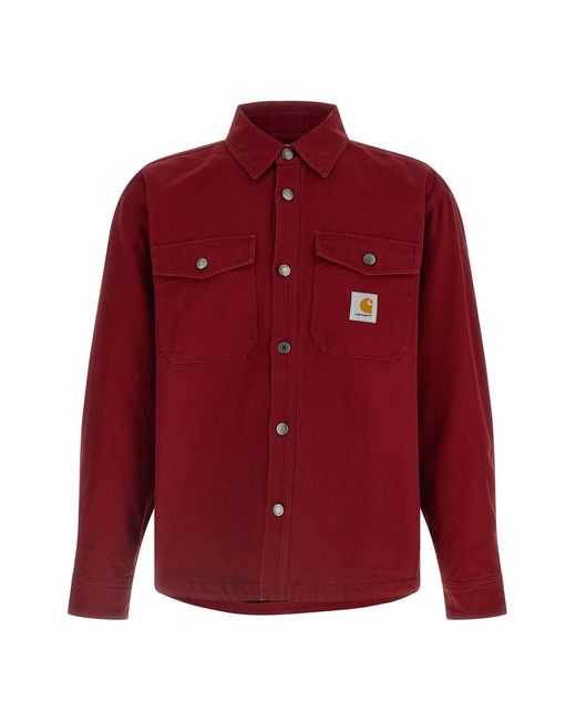 Carhartt Red 'selby' Overshirt for men