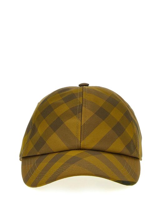 Burberry Green Check Cap for men