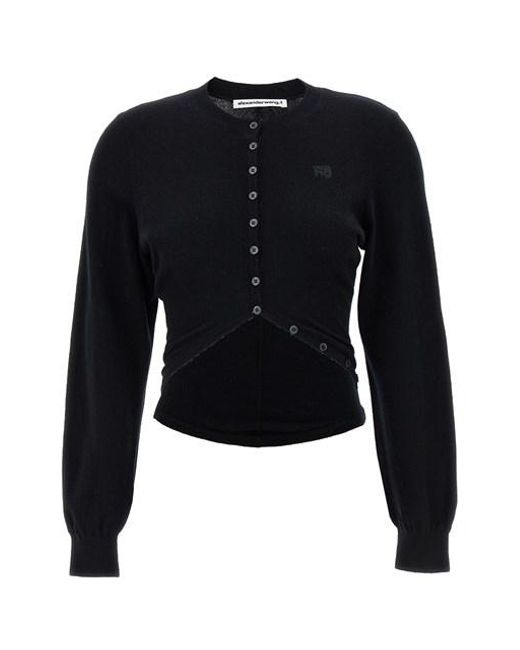 Cardigan 'LS' di T By Alexander Wang in Blue