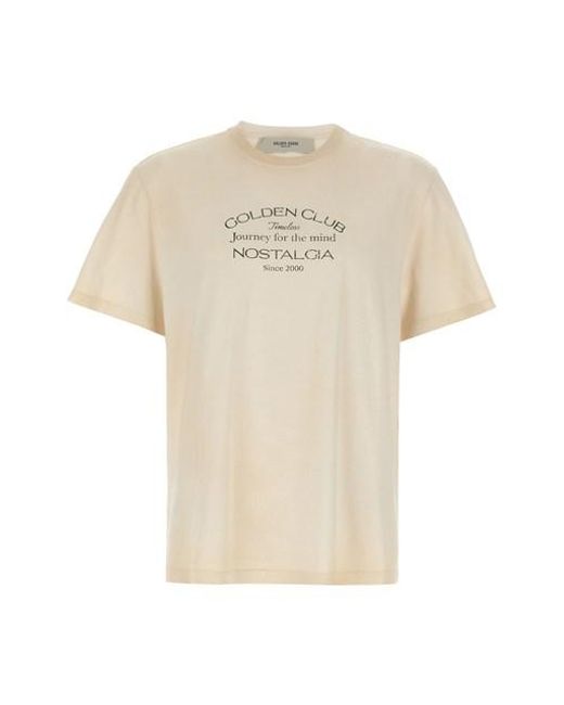 T-shirt stampa di Golden Goose Deluxe Brand in White da Uomo