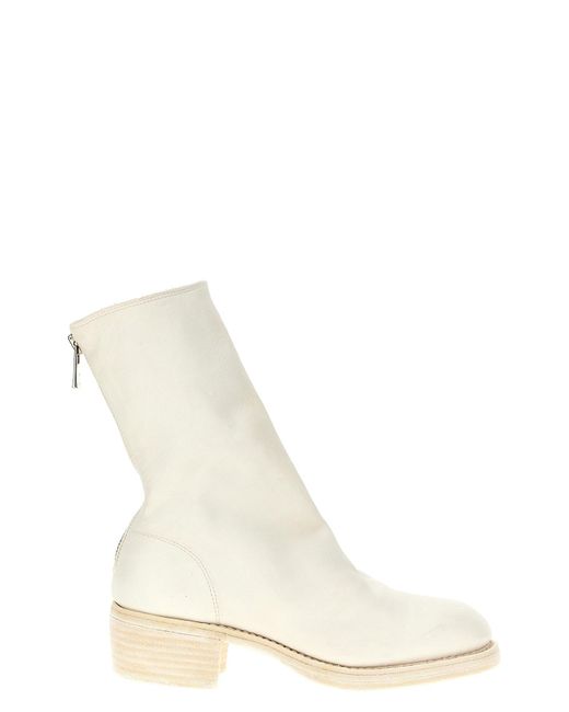 Guidi White '788zx' Ankle Boots
