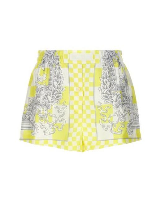 Versace Yellow 'medusa Contrasto' Shorts