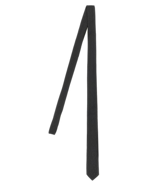 Saint Laurent Black 'monogram Y' Tie for men