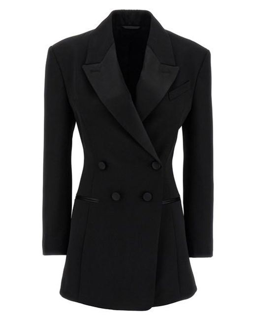 Givenchy Black Pleated Back Blazer