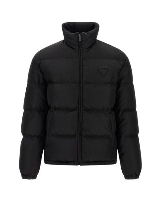 Prada Black Re-Nylon Down Jacket for men