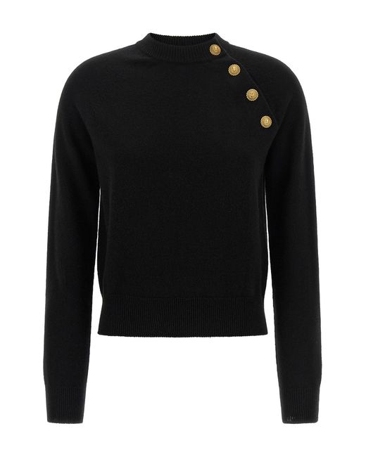 Balmain Black 'leone Catena' Sweater