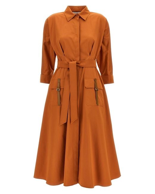 Max Mara Orange 'sibari' Dress