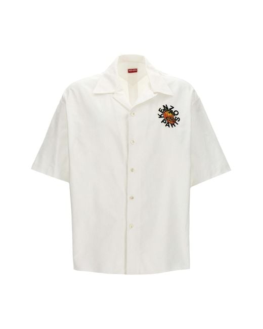 KENZO White ' Orange' Shirt for men
