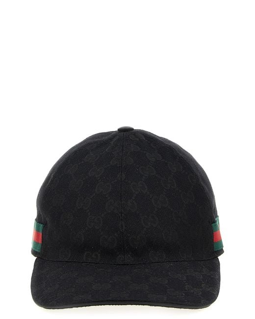 Gucci Baseballkappe Aus Gg Canvas Mit Web, Grösse in Black für Herren