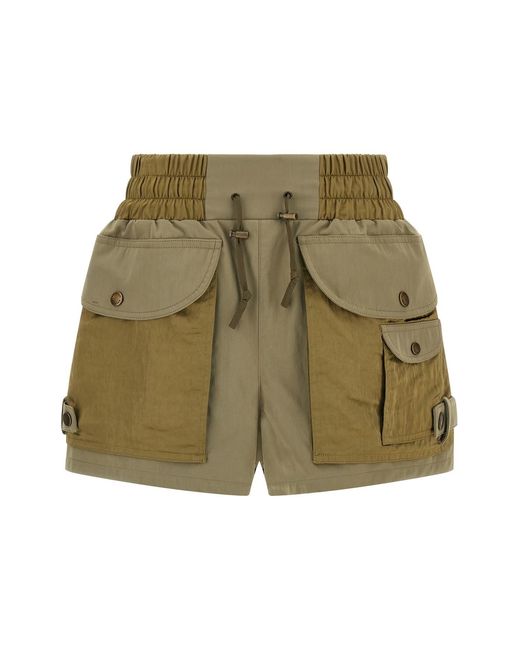 Balmain Green 'utility' Shorts