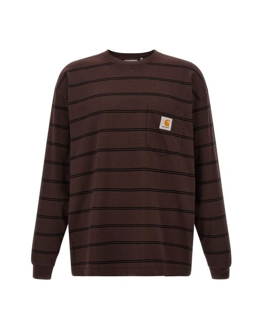 Carhartt Brown 'cardona' T-shirt for men