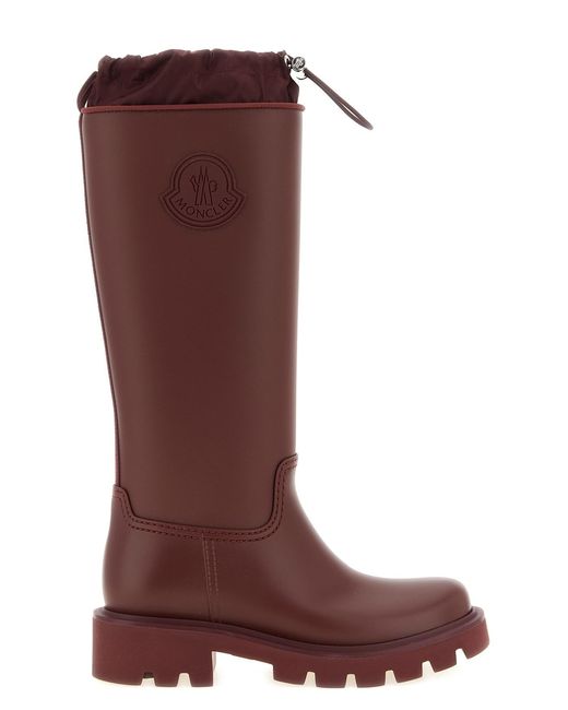 Moncler Brown 'kickstream High' Rain Boots