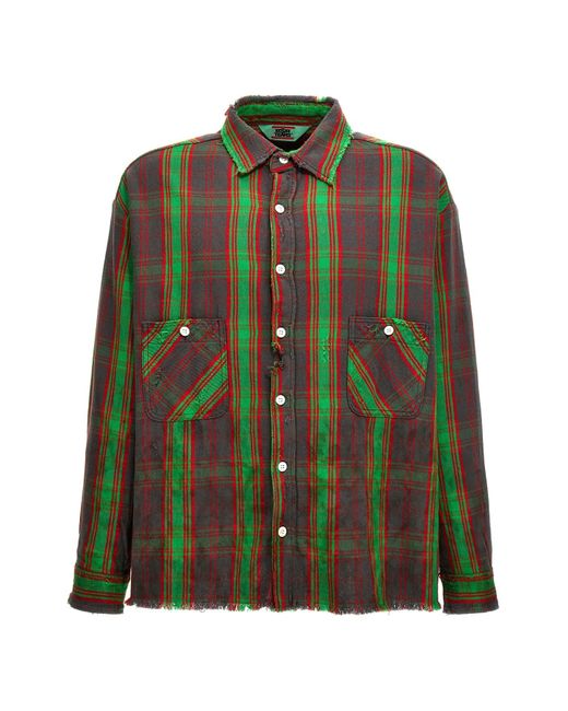 SAINT Mxxxxxx Green 'xxsxx Tears' Shirt for men