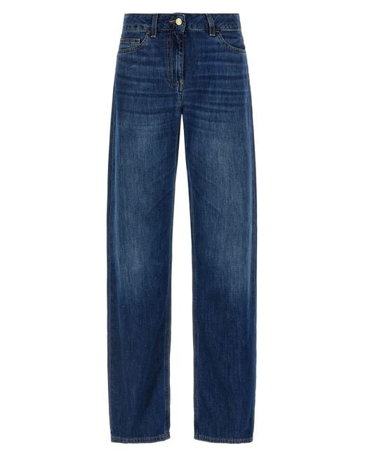 Elisabetta Franchi Blue Palazzo-Jeans