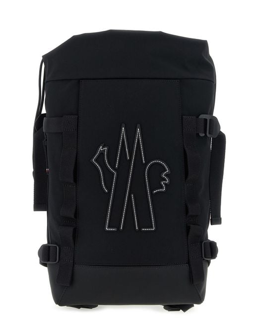 Moncler Rucksack Mit Logostickerei in Black für Herren
