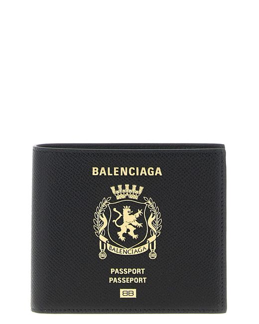 Balenciaga Black 'passport' Wallet for men