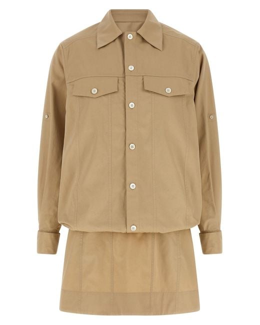 Loewe Natural Layered Construction Dress