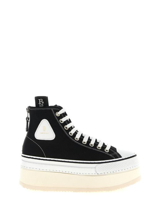 R13 Black 'courtney' Sneakers