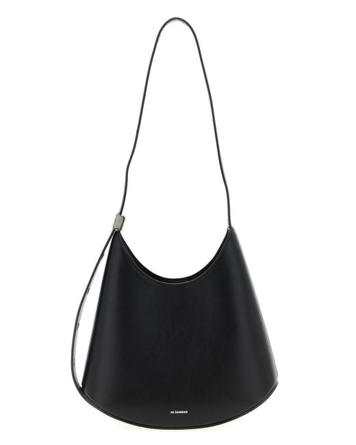Jil Sander Black 'Eldorado' Small Shoulder Bag