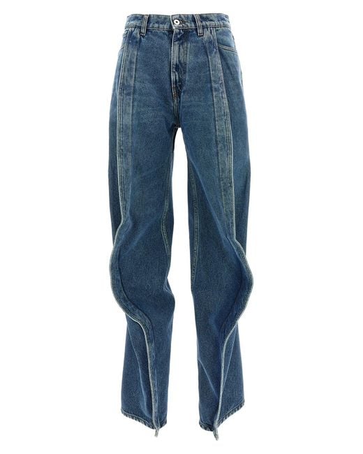 Y. Project Blue 'evergreen Banana Jeans' Jeans