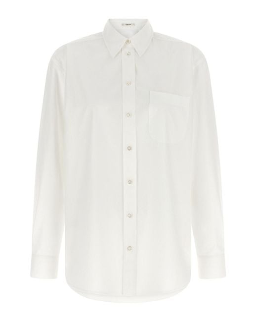 The Row White 'gavina' Shirt