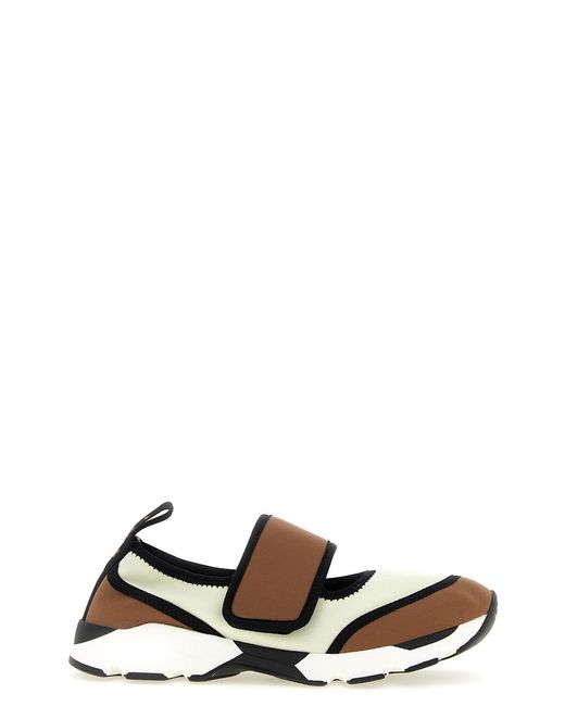 Marni Multicolor 'running Mary Jane' Sneakers
