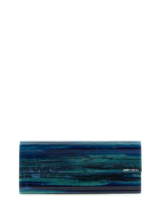 Jimmy Choo Blue 'sweetie' Clutch