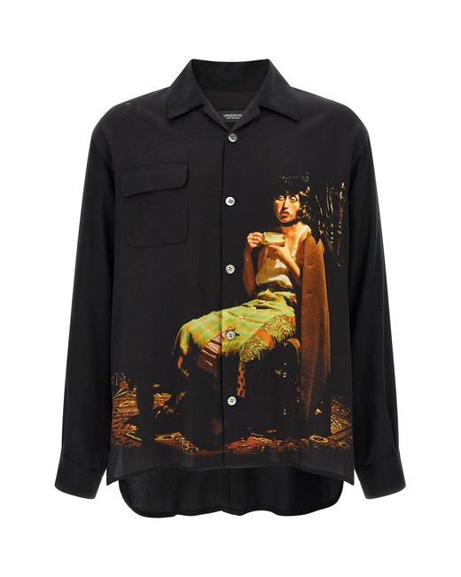 Undercover Black Shirt With Print for men