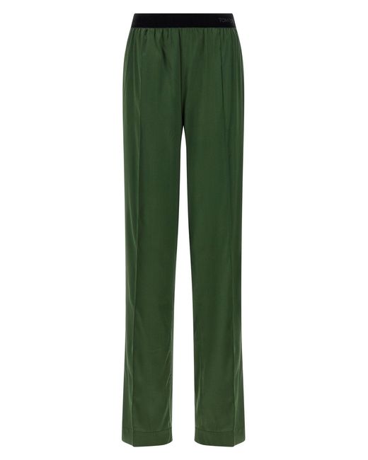 Tom Ford Green Silk Pants