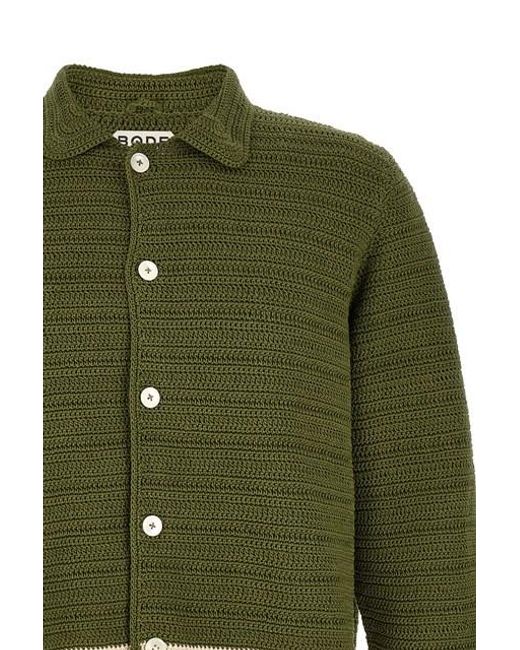 Camicia 'Marsh' di Bode in Green da Uomo