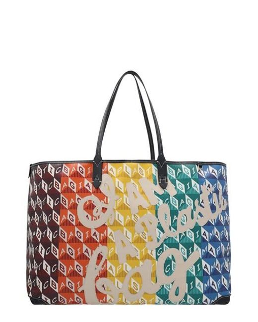 Anya Hindmarch Multicolor 'i Am A Plastic Bag Tote Xl Motif' Shopping Bag