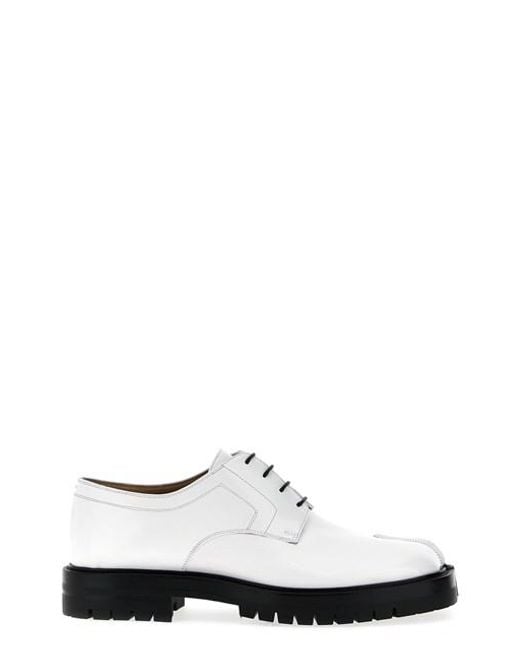 Maison Margiela White 'taby Country' Lace Up Shoes for men