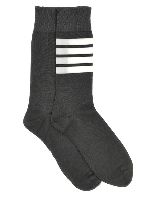 Thom Browne Black '4 Bar' Socks for men