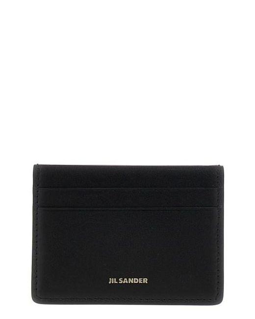 Portacarte logo di Jil Sander in Black da Uomo