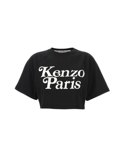 KENZO Black Cropped-T-Shirt