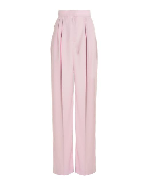 McQueen Pink Front Pleats Pants