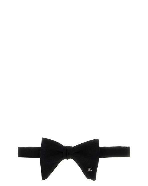 Gucci Black Silk Crepe Bow Tie for men