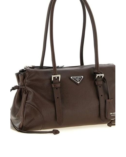 Shopping 'Karin' Medium di Prada in Brown