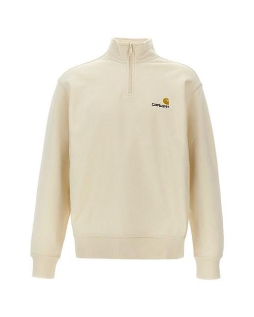 Felpa 'American Script' di Carhartt in White da Uomo
