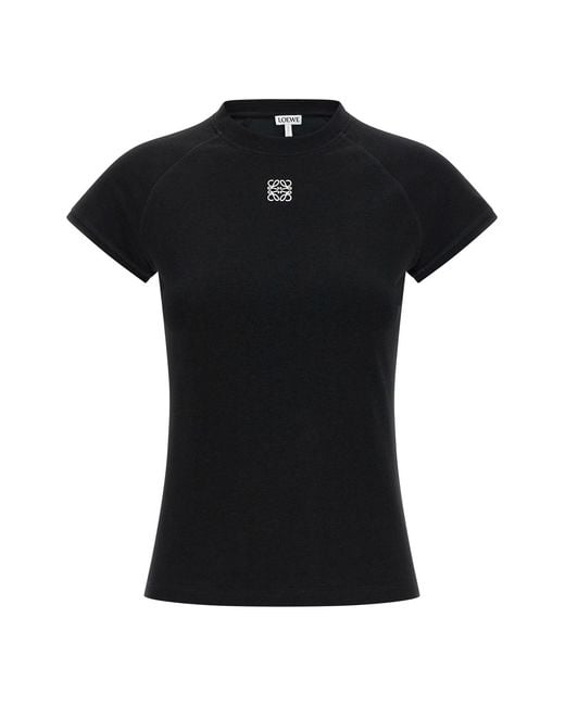 Loewe Black T-shirt Anagram