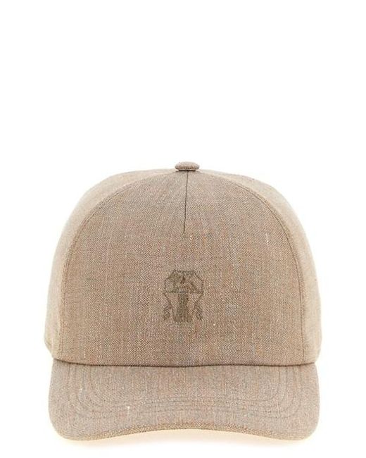 Cappello 'Baseball' di Brunello Cucinelli in Natural