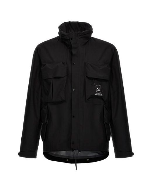 C P Company Black 'metropolis Series' Jacket for men