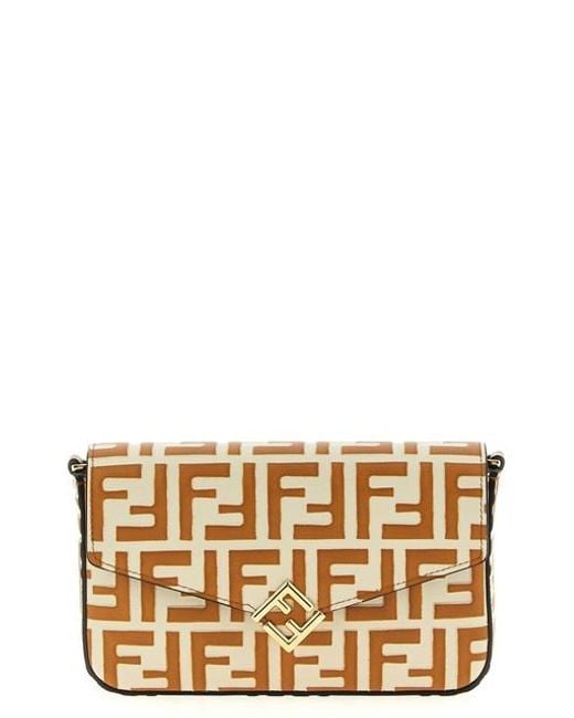 Fendi Metallic 'Ff Diamonds' Wallet On Chain