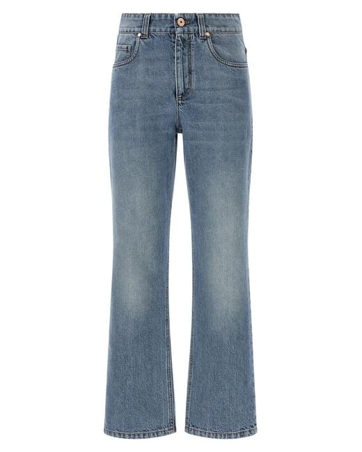 Brunello Cucinelli Blue 'retro' Jeans