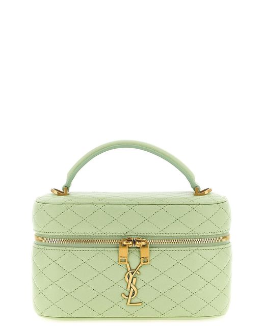 Saint Laurent Green 'gaby Vanity' Handbag