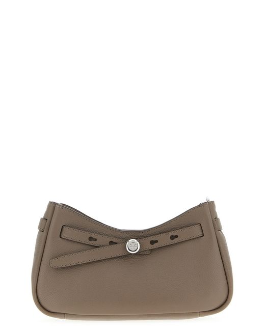 Tory Burch Brown 'romy Top' Shoulder Bag