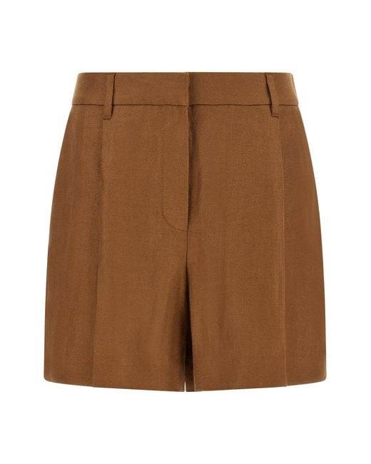 Brunello Cucinelli Brown 'monile' Tailored Bermuda Shorts