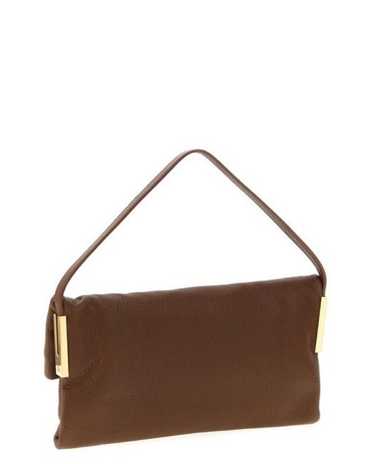 Borsa A Spalla Logo di Elisabetta Franchi in Brown