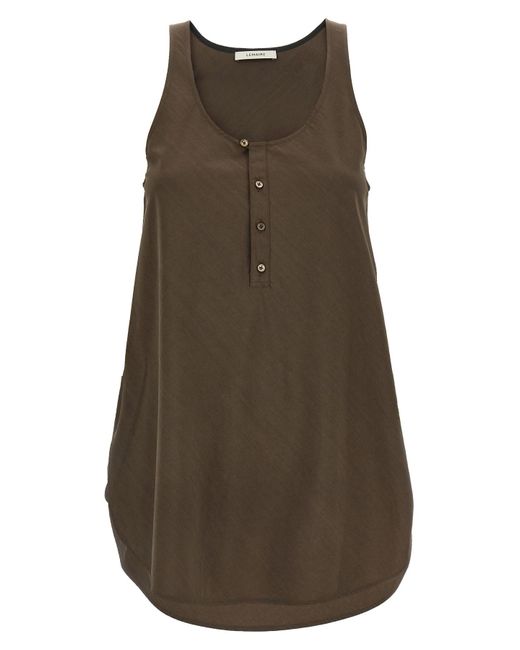 Lemaire Brown Top "Bias Cut Tank"