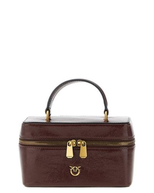 Tracolla 'Vanity Soft' Mini di Pinko in Brown